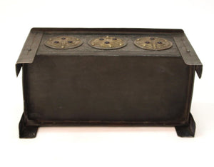 Alfred Daguet French Art Nouveau Jeweled Metal Repousse Box (6719903465629)