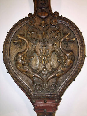 Italian Hand- Carved 19th Century Fire Bellows (6719802278045)