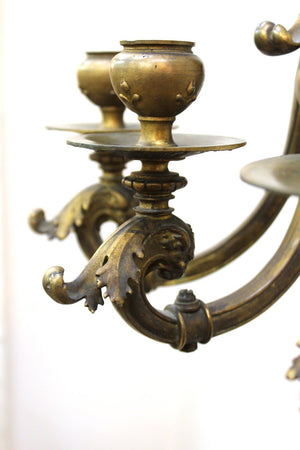 American Gilded Age Neoclassical Style Candelabra Sconces in Gilt Bronze (6719922929821)
