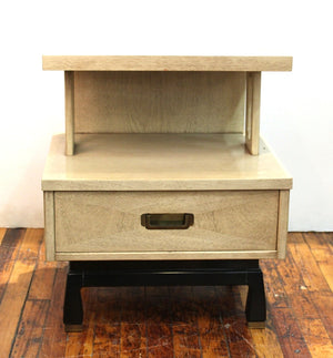American of Martinsville Mid-Century Modern Side or End Table with Drawer front (6719862964381)