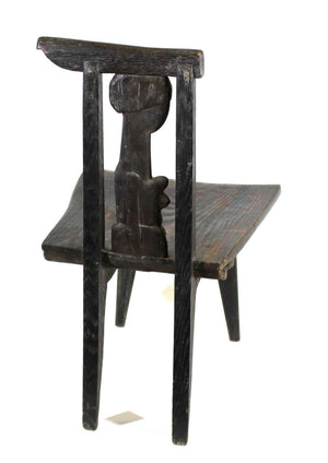 Antoni Rzasa Polish Folk Art Carved Wood Chair (6720006258845)