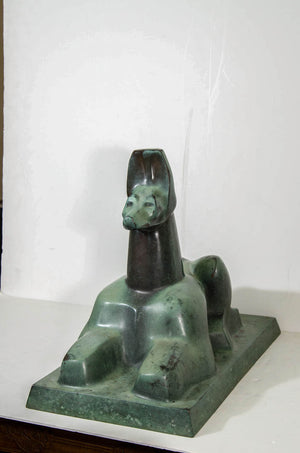 Bronze Sculpture of Anubis, early 20th Century Art Deco (6719678152861)