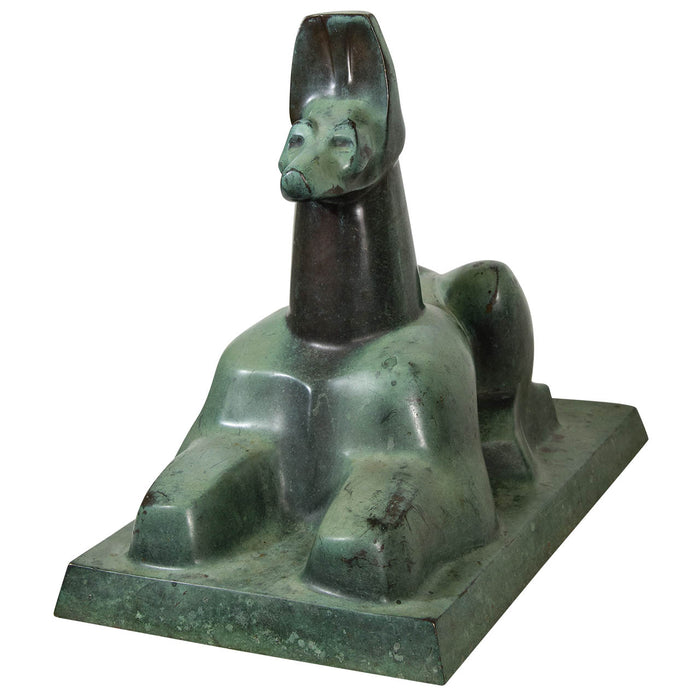 Bronze Sculpture of Anubis, early 20th Century Art Deco