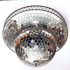 Art Deco Mirrored Disco Pendant (6719995674781)