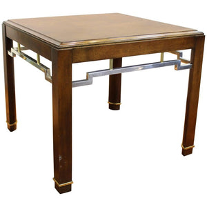 Asian Style Centre or Side Table in Wood and Metal  (6719854411933)