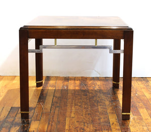 Asian Style Centre or Side Table in Wood and Metal  front (6719854411933)