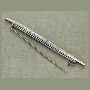 Bar Pin in Platinum with Diamonds and Rubies Side View (6719957958813)