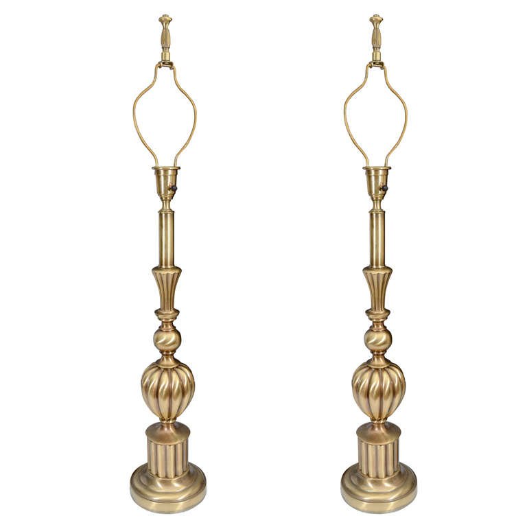 vintage brass table lamps