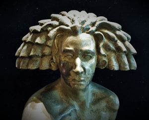 Bernard Langlais Contemporary Sculpture of Seated Nude in Bronze (6719761154205)