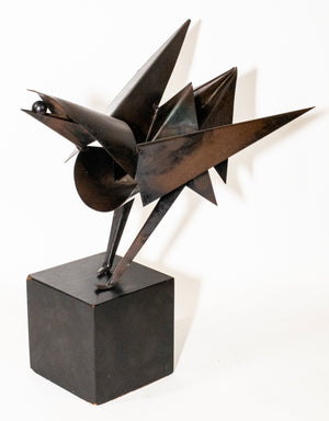 Brutalist Bird Sculpture Attributed to William Bowie (7234798256285)