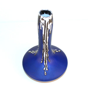 Blue Porcelain Baluster Vase by Jean Pouyat for Limoges (6719749259421)