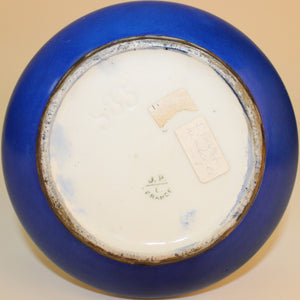 Blue Porcelain Baluster Vase by Jean Pouyat for Limoges (6719749259421)