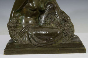 Marcel-Andre Bouraine Figurative Bronze Sculpture of a Woman (6719666421917)