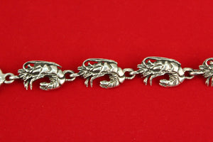 Bracelet with Crawfish Motif in Sterling Silver detail (6719884722333)