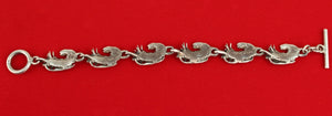 Bracelet with Crawfish Motif in Sterling Silver back  (6719884722333)