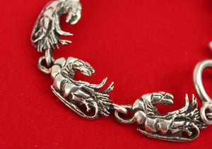 Bracelet with Crawfish Motif in Sterling Silver detail (6719884722333)