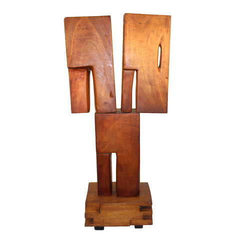Bronka Stern 'The Shrine' Mid-Century Constructivist Spiritual Wood Sculpture