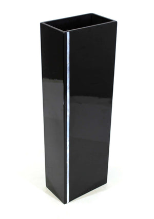 Calvin Klein Modern Black Lacquer Vase (6720069370013)