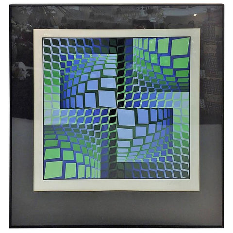 Victor Vasarely Optic Art Lithograph