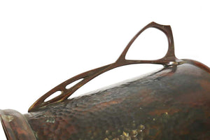 Carl Deffner German Jugendstil Wine Cooler in Hammered Copper & Cast Bronze handle2 (6719977062557)