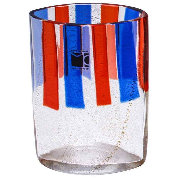Carlo Moretti Murano Aventurine Glass Vase