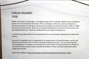 Carlos Irizarry 'Picasso' Pop Serigraph Artist Proof label (6719895994525)