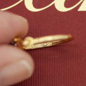 Cartier Hindu Floral Ring in Gold with Diamonds Inside View (6719957991581)
