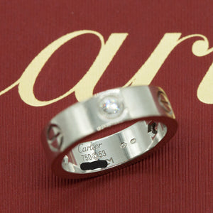 Cartier LOVE Ring in Gold with Diamonds Up Close (6719958614173)