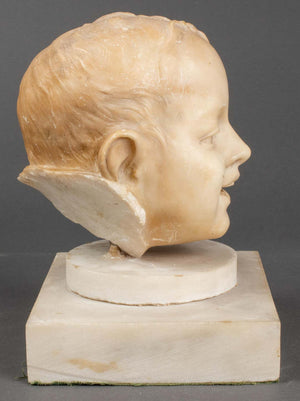 Carved Marble Fragment of a Young Boy (6720026771613)