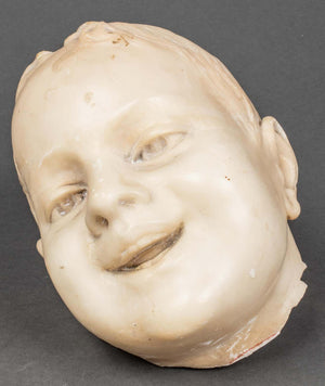 Carved Marble Fragment of a Young Boy (6720026771613)