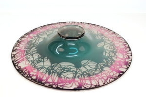 Cheryl Takacs Canadian Studio Art Glass Compote  bottom (6719854215325)