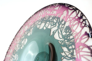 Cheryl Takacs Canadian Studio Art Glass Compote  detail (6719854215325)