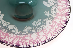 Cheryl Takacs Canadian Studio Art Glass Compote  detail (6719854215325)