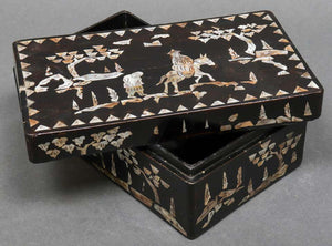Chinese Mother of Pearl Inlaid Lacquered Box (6720013074589)