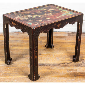 Chinese Polychrome Lacquered Side Table (6720039059613)