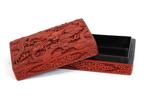 Chinese Red Cinnabar Box with Dragon Motif (6719995642013)