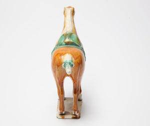 Chinese Tang Dynasty Style Glazed Ceramic Horse Figure back (6719955533981)