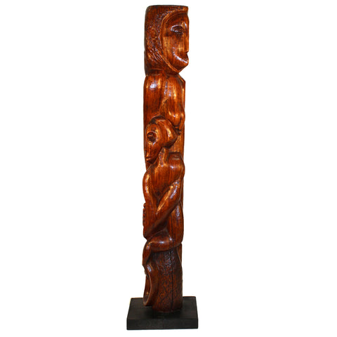 Clara Shainess 1940s Carved Wood Sculpture