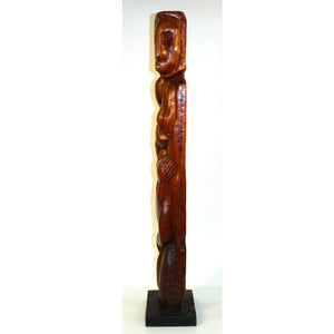 Clara Shainess 1940s Carved Wood Sculpture (6719717769373)