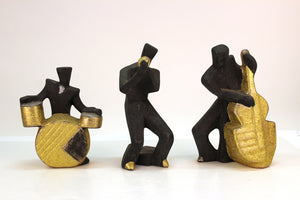 Cubist Style Postmodern Ceramic Jazz Sculptures  front (6719864504477)