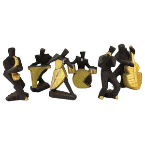 Cubist Style Postmodern Ceramic Jazz Sculptures  group (6719864504477)