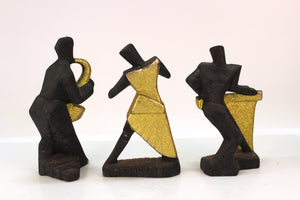 Cubist Style Postmodern Ceramic Jazz Sculptures  back (6719864504477)