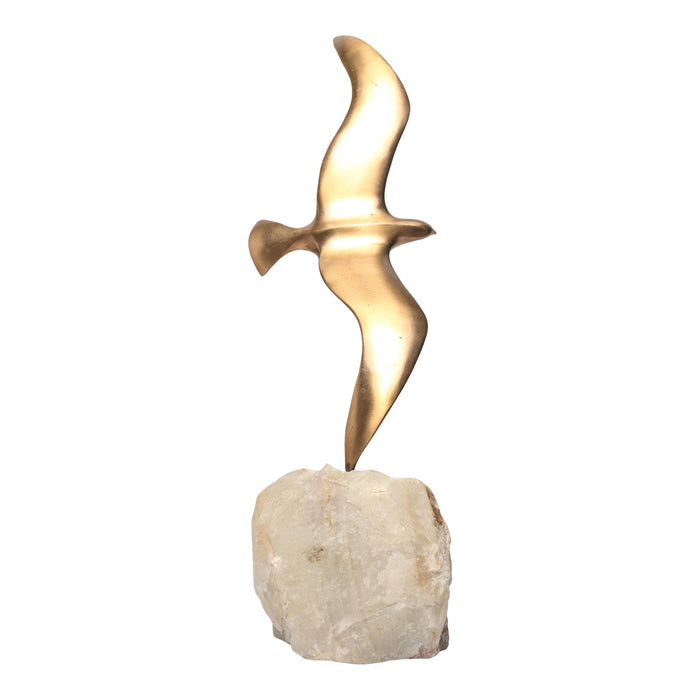 Curtis Jere Modern Brass Bird Mid-Century Sculpture-NYShowplace