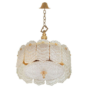 Mid-Century Modern Glass Chandelier by Camer (6720001081501)