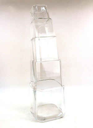 Denizli Modern Stacked Leaning Glass Vase back (6719955075229)