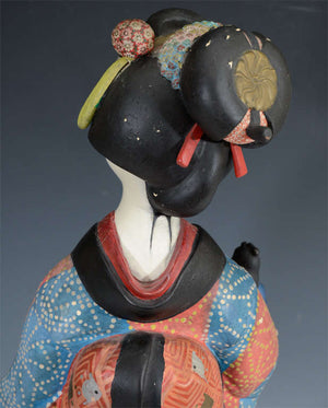 Japanese Meiji Period Clay Geisha Figure (6719636111517)