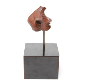 Eli Ilan 'Bust of Esti' Modern Bronze Sculpture Om Base (6719916703901)