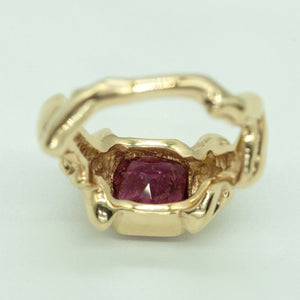 Erotica Figure Ring in Gold with Pink Tourmaline Inside Stone (6719960219805)