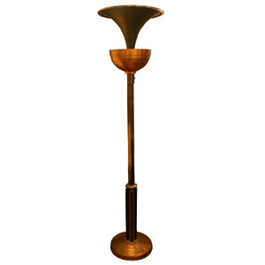 Eugene Printz French Art Deco Torchiere Floor Lamp (6719802441885)