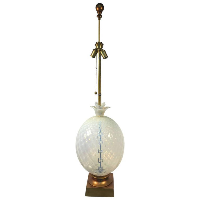 Marbro Pineapple Table Lamp with Venetian Opaline Glass